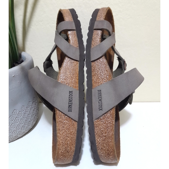 Birkenstock Shoes - Birkenstock Mayari gray slides sz 37 FITS A 7
